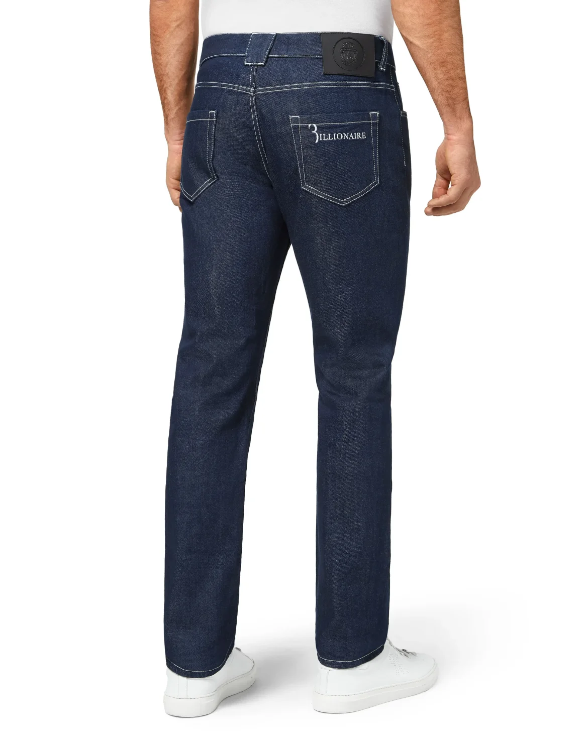 Denim Super Straight Cut Embroidery Istitutional, цвет: Синий