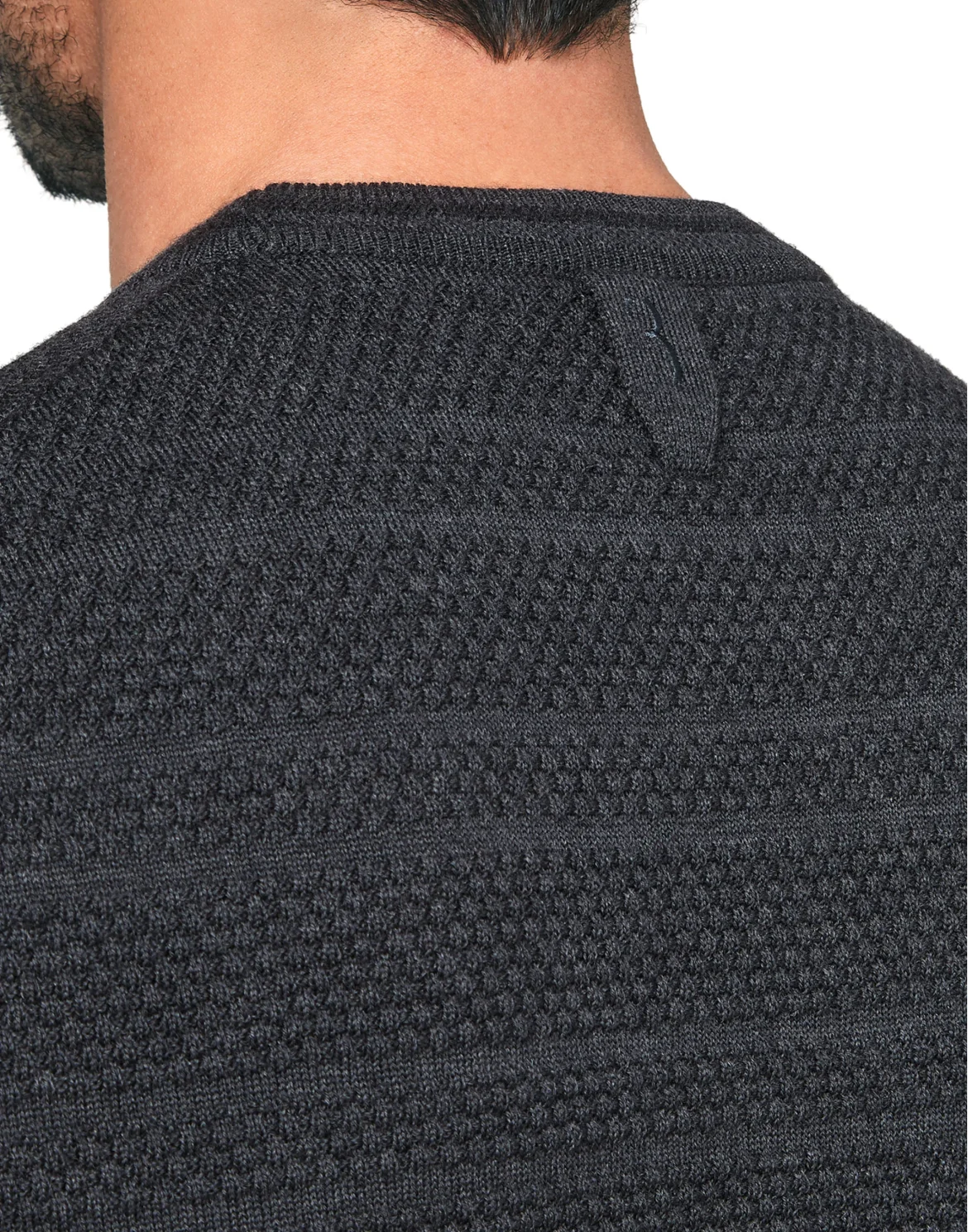 Merino wool Pullover Round Neck LS Istitutional, цвет: Серый
