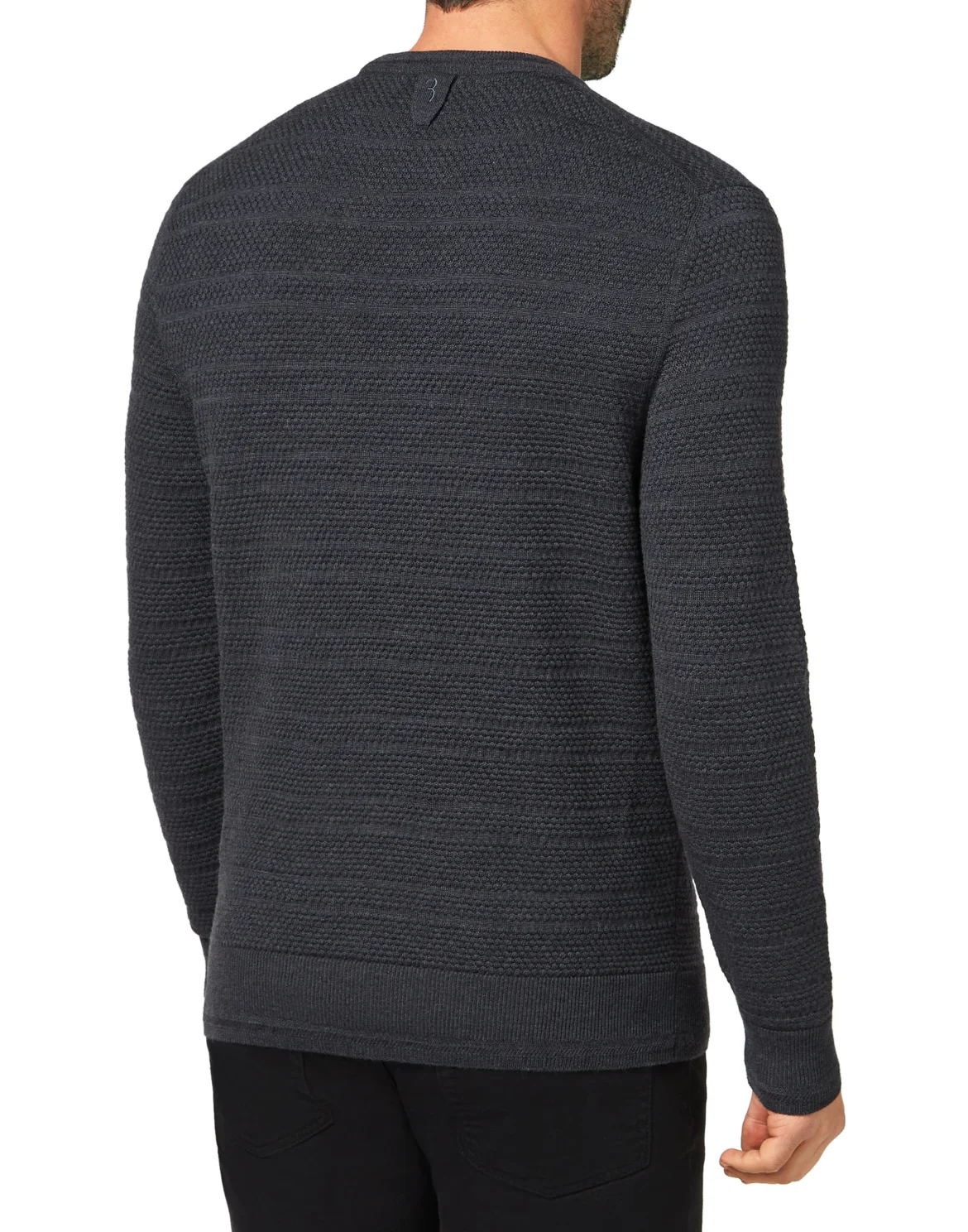 Merino wool Pullover Round Neck LS Istitutional, цвет: Серый
