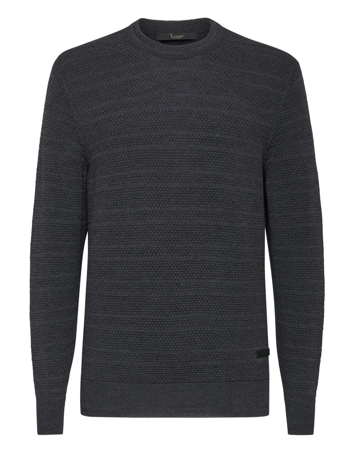 Merino wool Pullover Round Neck LS Istitutional, цвет: Серый