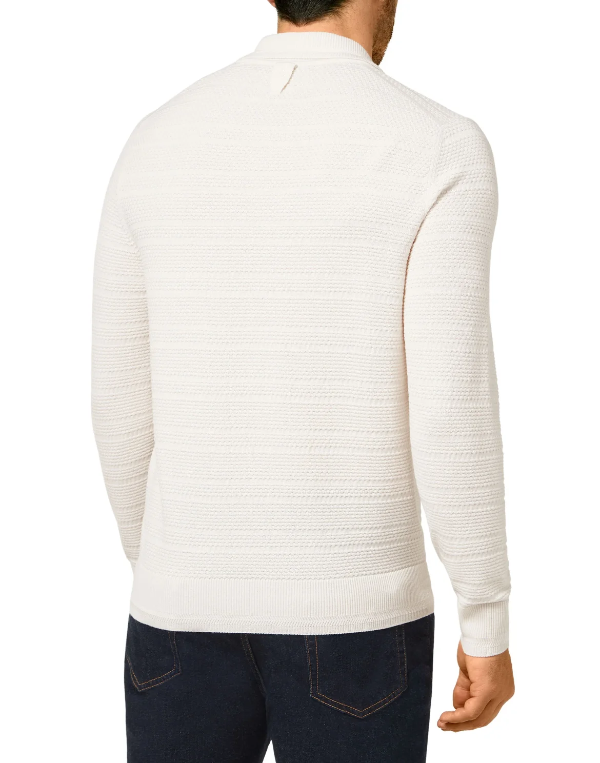 Merino wool Pullover zip mock Istitutional, цвет: Бежевый