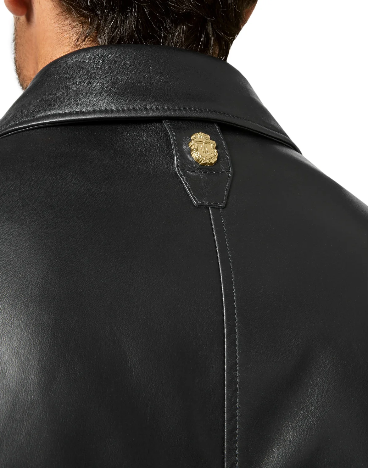Leather Bomber Istitutional, цвет: Черный