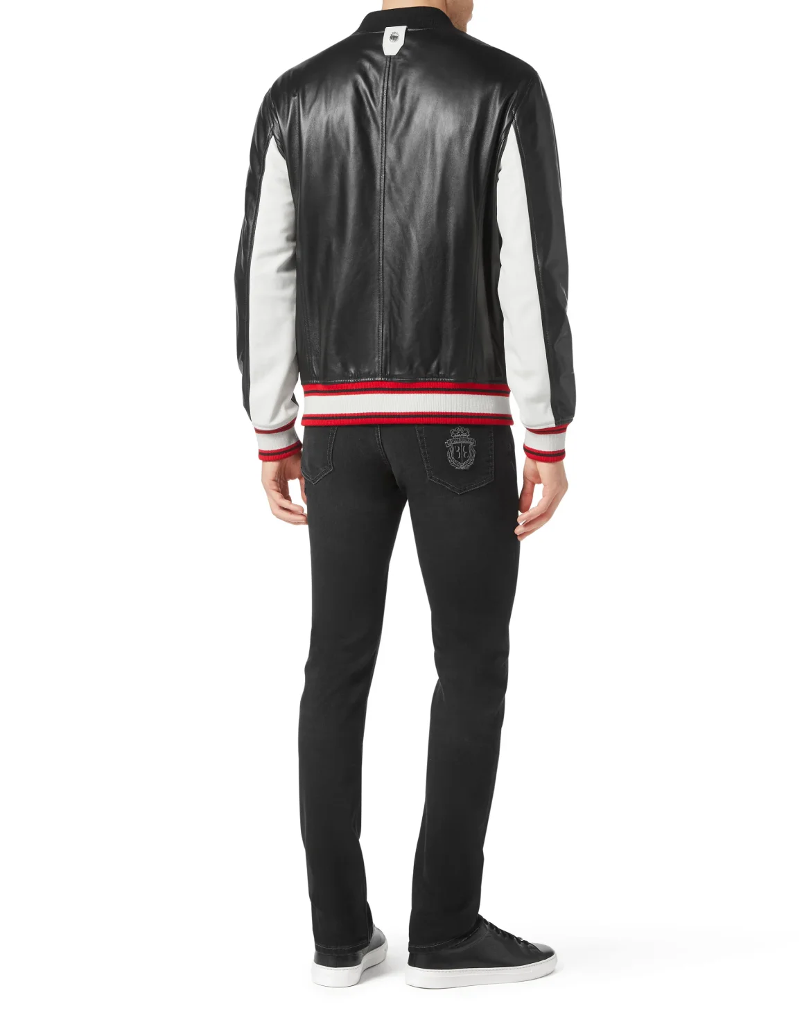 Leather Bomber Crest, цвет: Черный