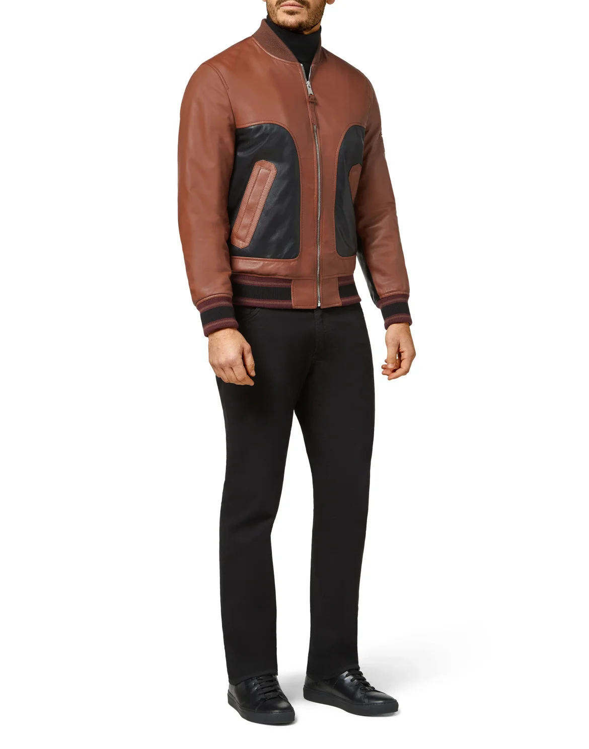 Leather Bomber Crest, цвет: Коричневый