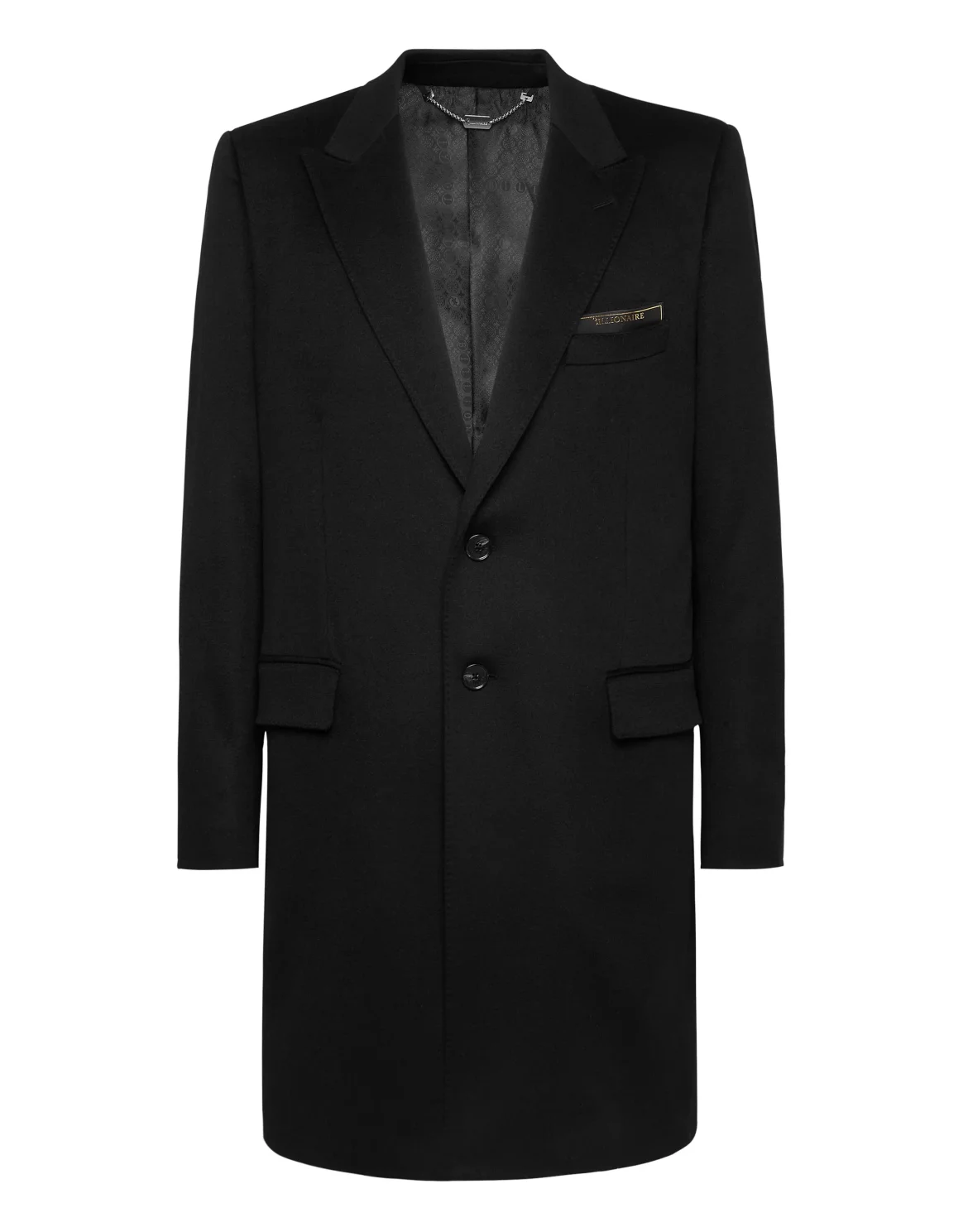Coat Long Cashmere Istitutional, цвет: Черный