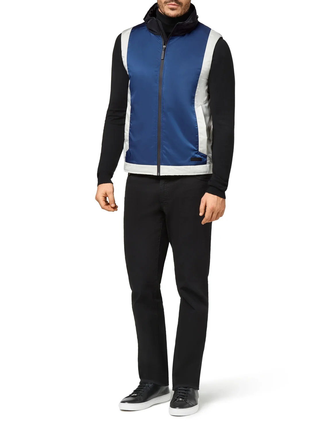 Color Block  Short Vest Istitutional, цвет: Черный