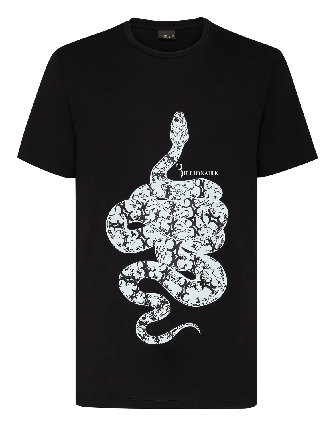 T-shirt Round Neck SS Snake, цвет: Черный