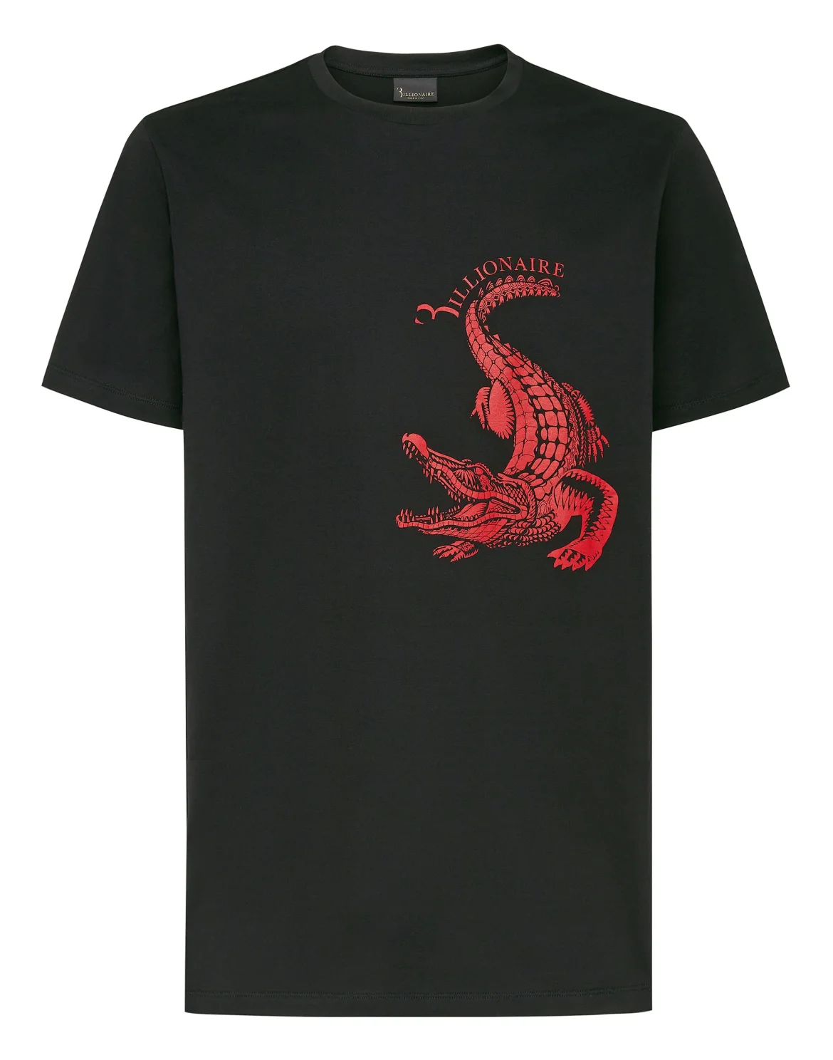 T-shirt Round Neck SS print Crocodile, цвет: Черный