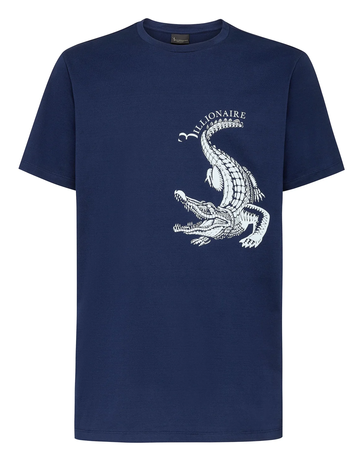T-shirt Round Neck SS print Crocodile, цвет: Синий
