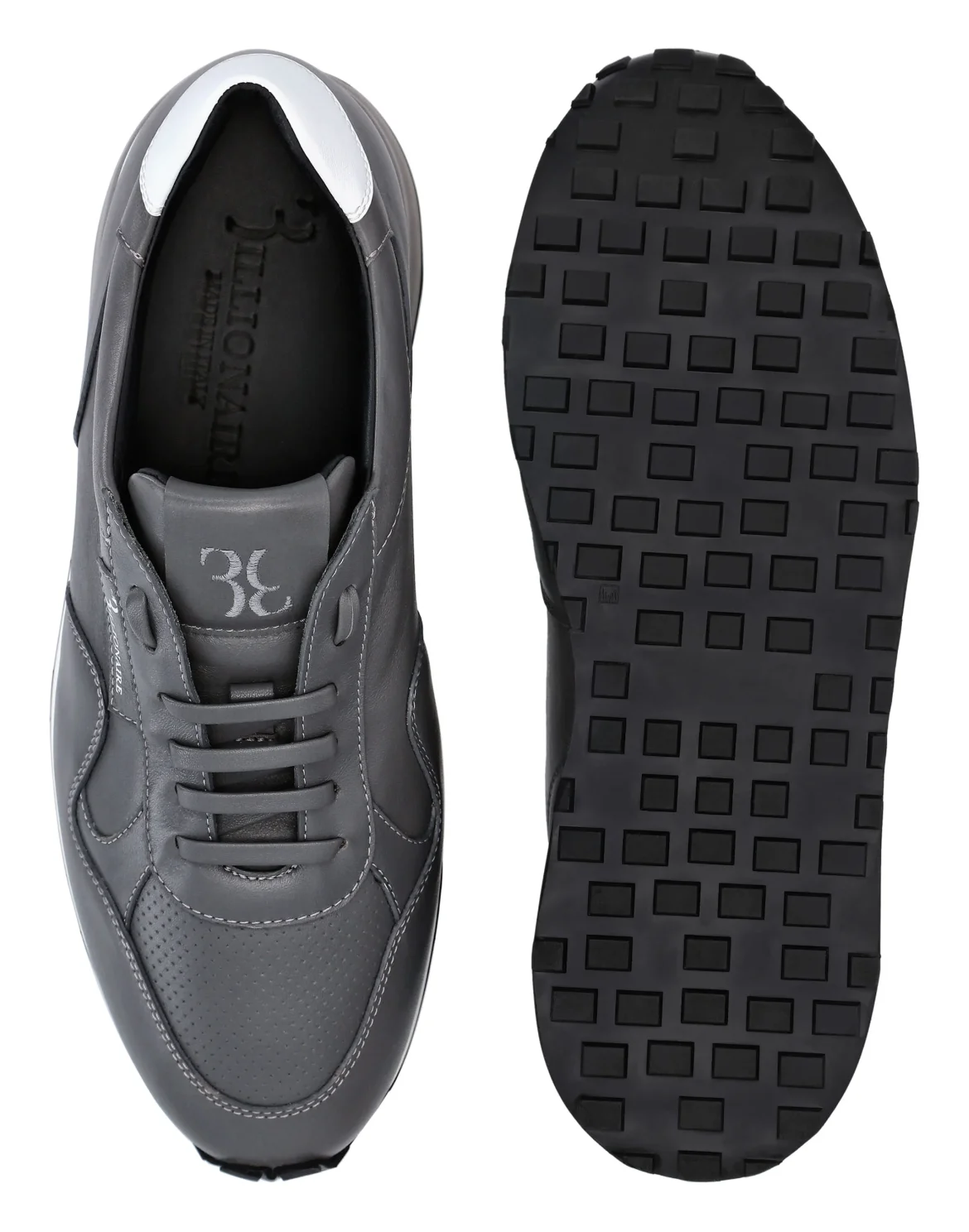 Leather Runner Istitutional, цвет: Серый