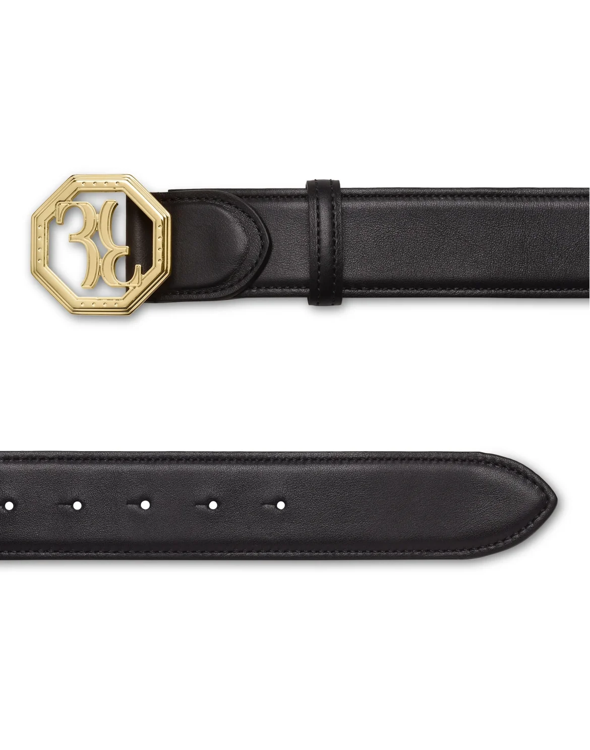 Leather Belt, цвет: Черный