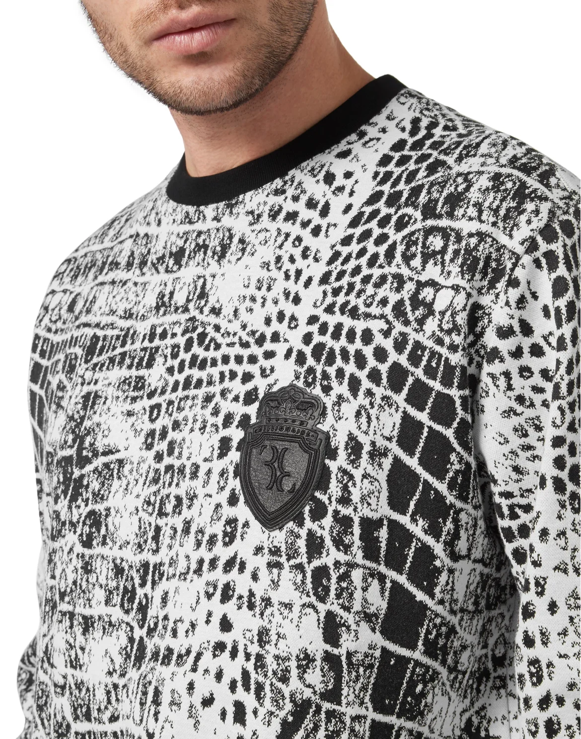 Sweatshirt LS Crocco Print, цвет: Белый