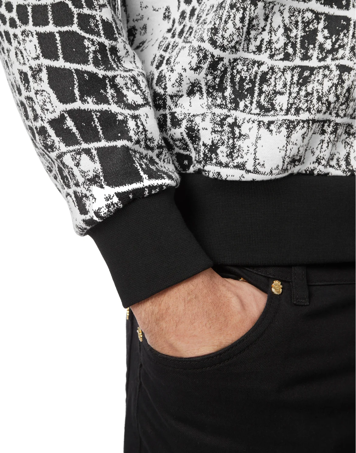 Sweatshirt LS Crocco Print, цвет: Белый