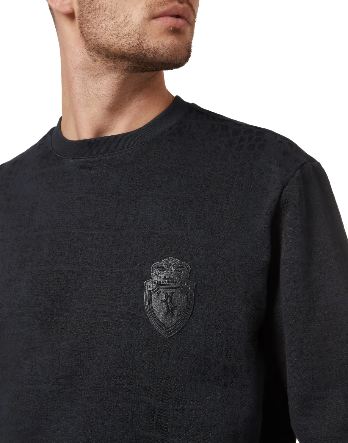 Sweatshirt LS Crocco Print, цвет: Синий