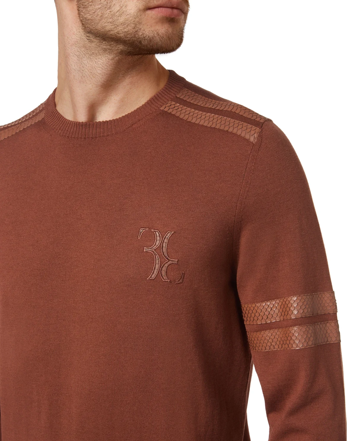 Knit Pullover Round Neck LS, цвет: Коричневый