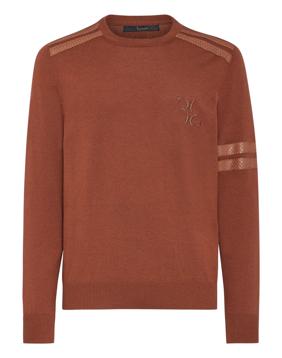 Knit Pullover Round Neck LS, цвет: Коричневый