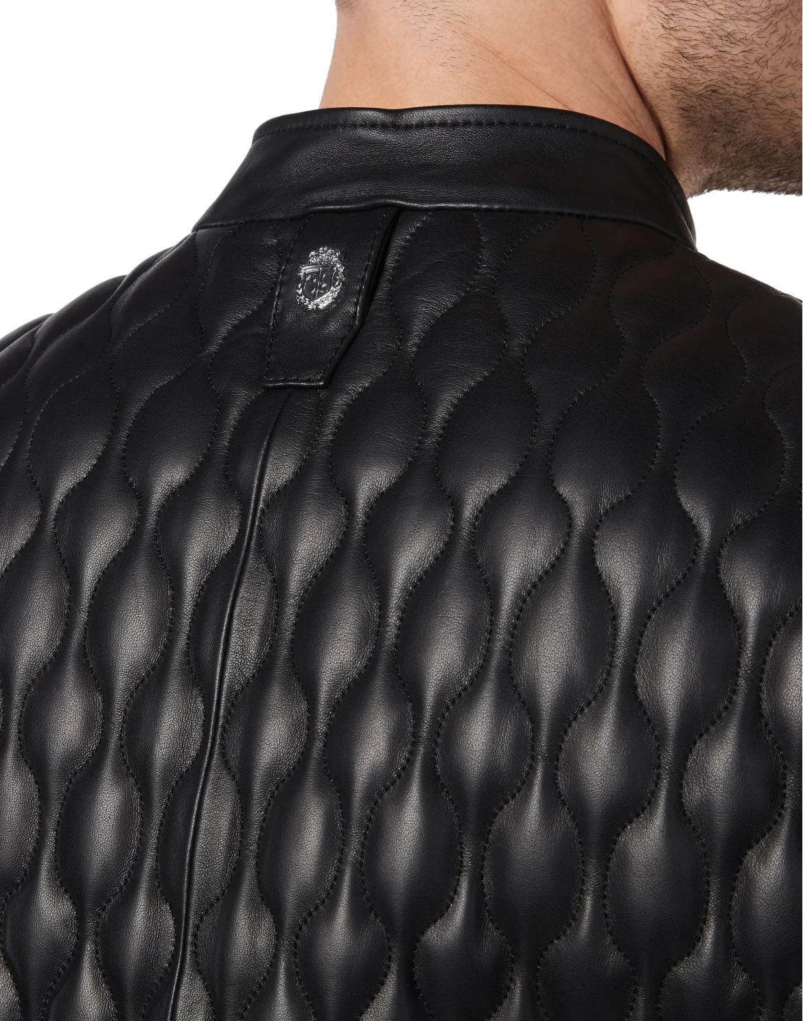 Quilted Leather Jacket, цвет: Черный