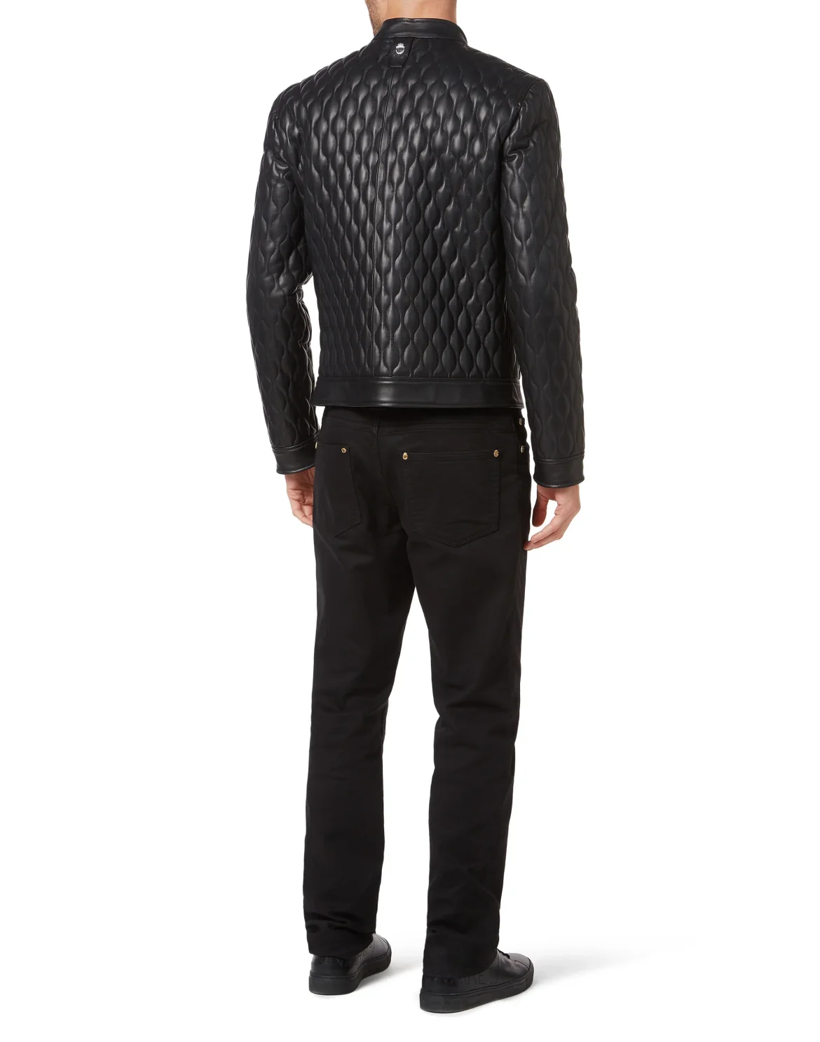 Quilted Leather Jacket, цвет: Черный