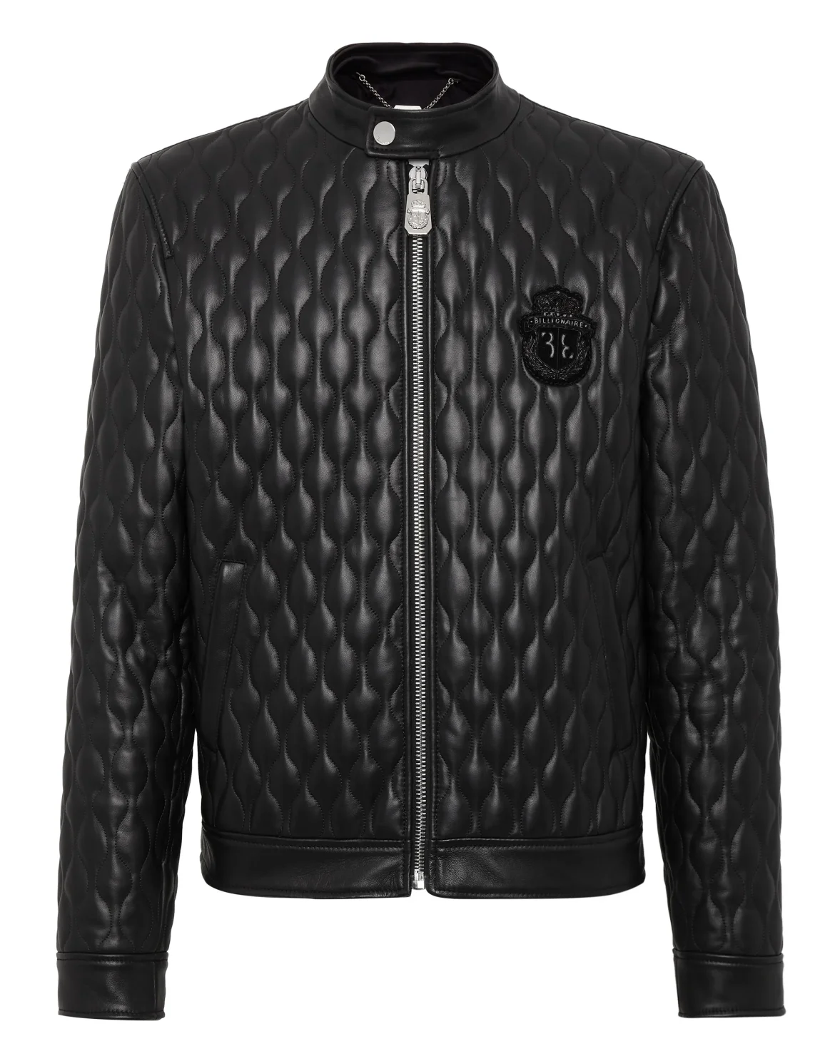 Quilted Leather Jacket, цвет: Черный