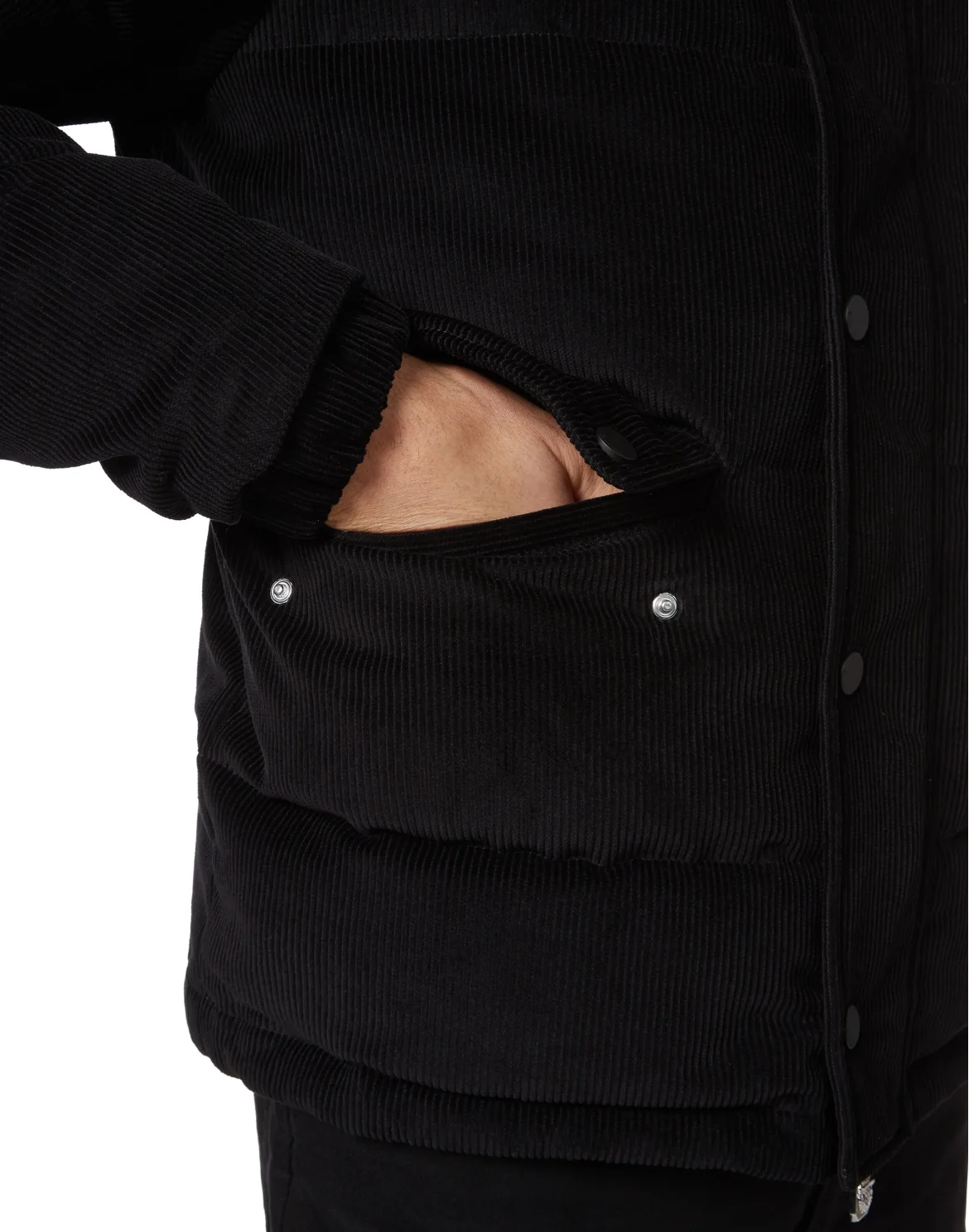 Velvet Down Jacket, цвет: Черный