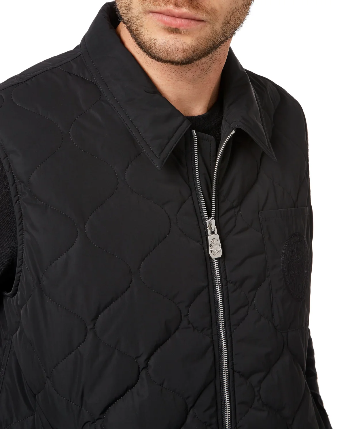 Nylon Jacket Sleeveless Lion, цвет: Черный