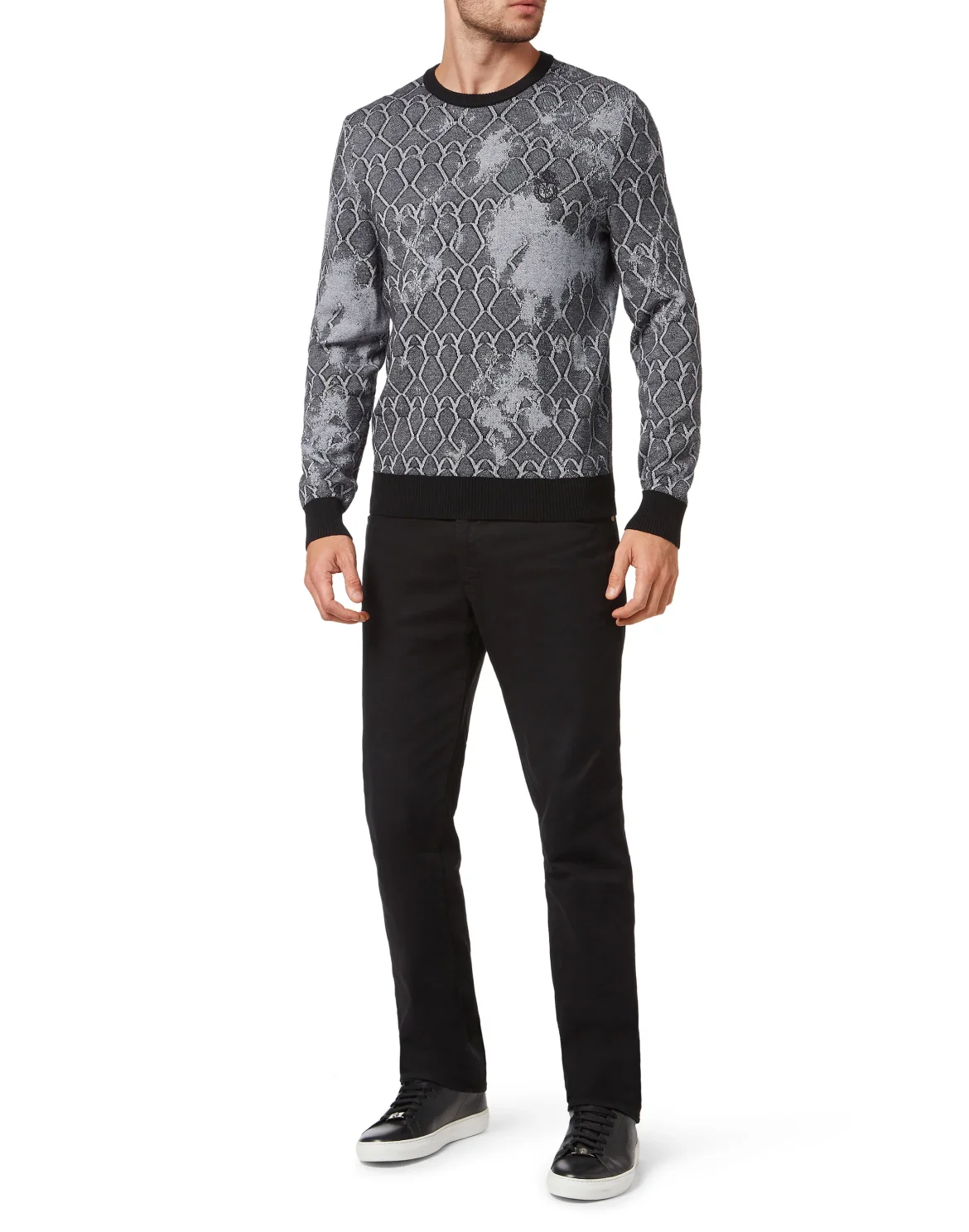 Pullover Round Neck LS, цвет: Черный