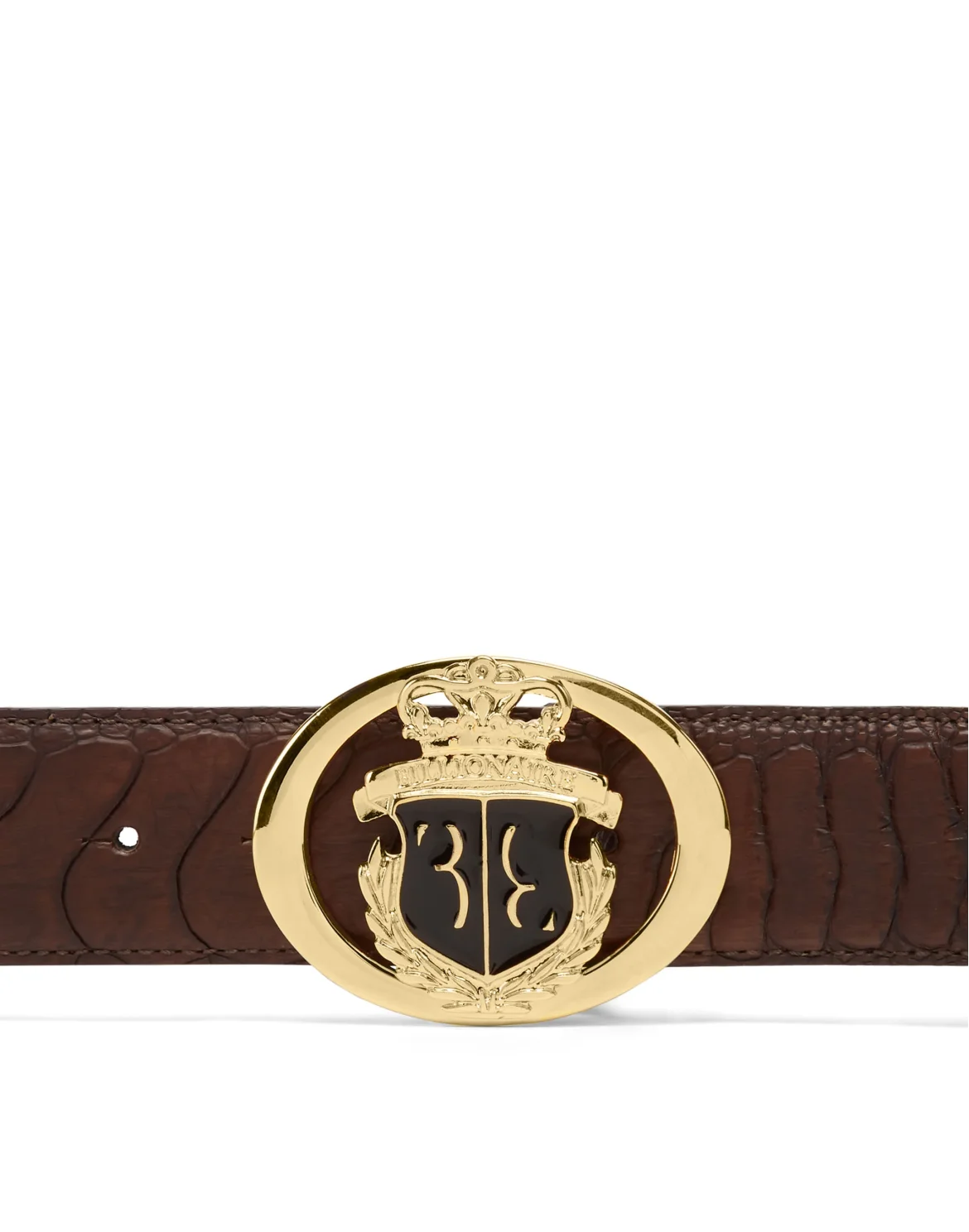 Ostrich Leather Belt, цвет: Коричневый