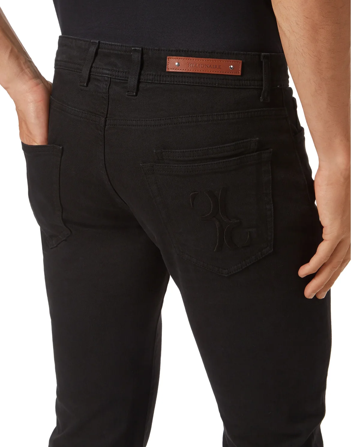 Denim Trousers Regular Fit, цвет: Черный