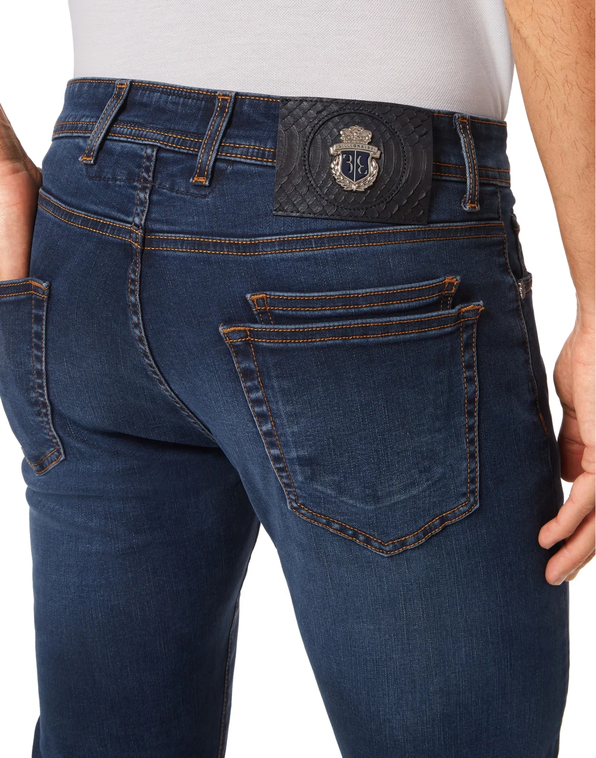 Denim Trousers Regular Fit, цвет: Синий