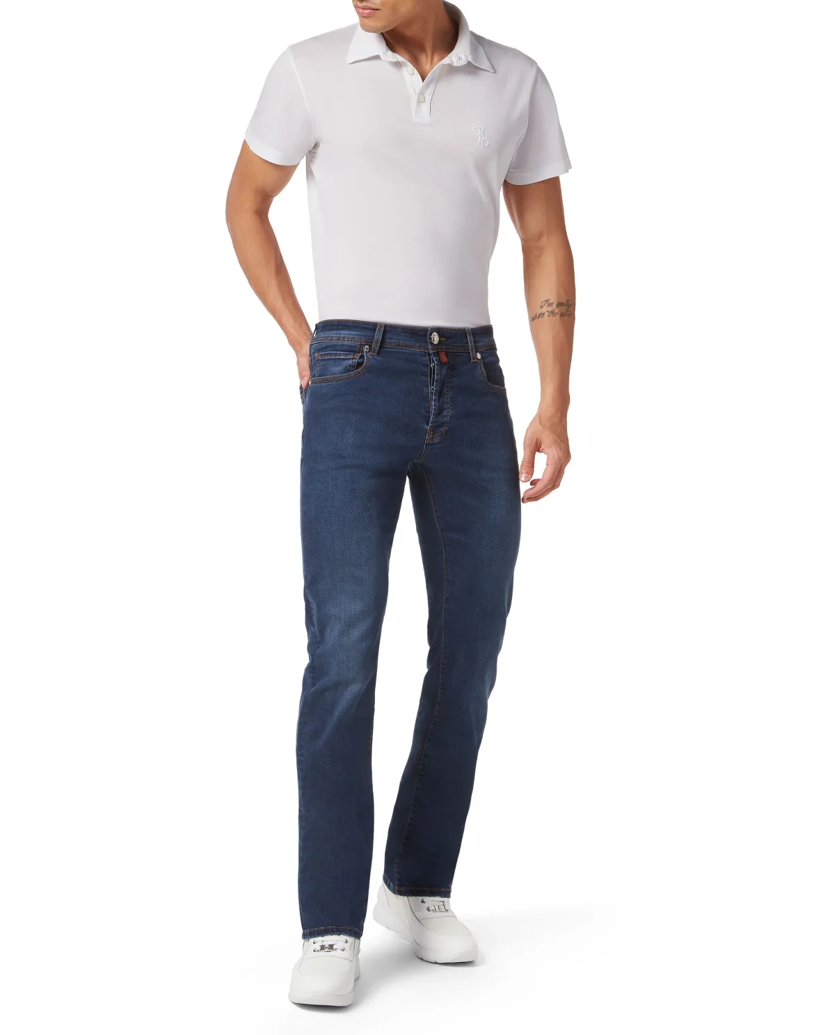 Denim Trousers Regular Fit, цвет: Синий