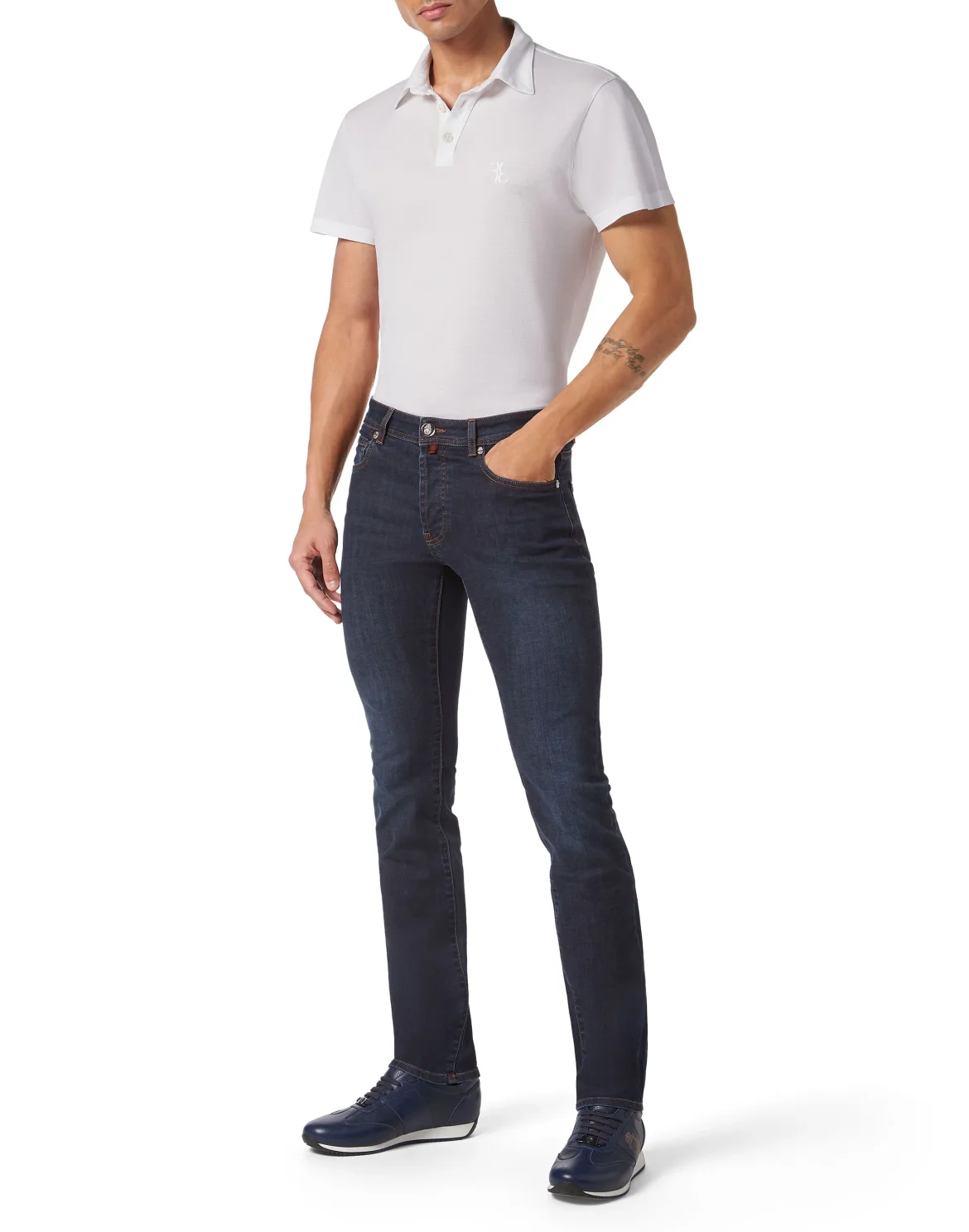 Denim Trousers Super Straight Cut Fit, цвет: Синий