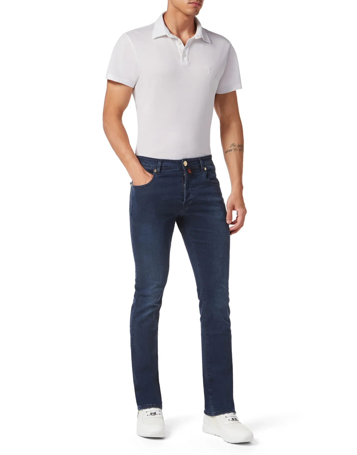 Denim Trousers Super Straight Cut Fit, цвет: Синий