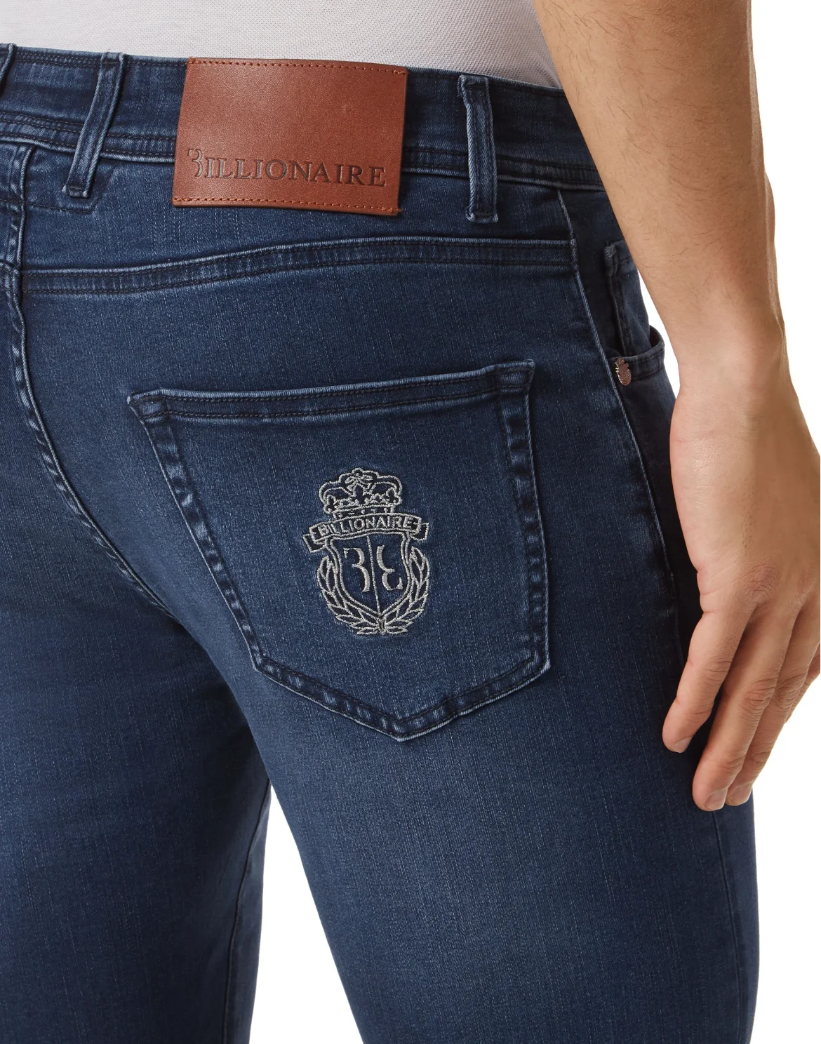 Denim Trousers Super Straight Cut Fit, цвет: Синий