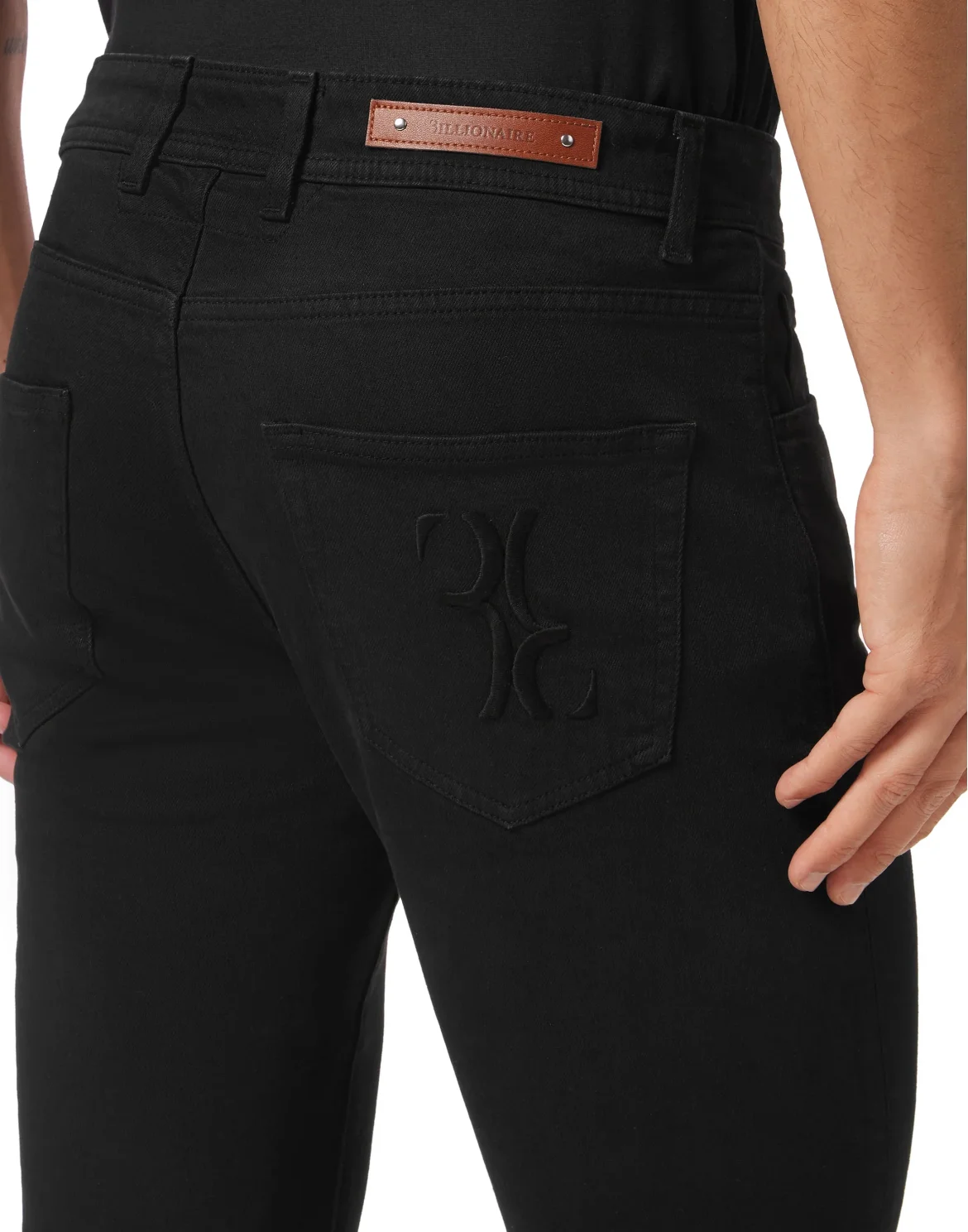 Denim Trousers Super Straight Cut Fit, цвет: Черный