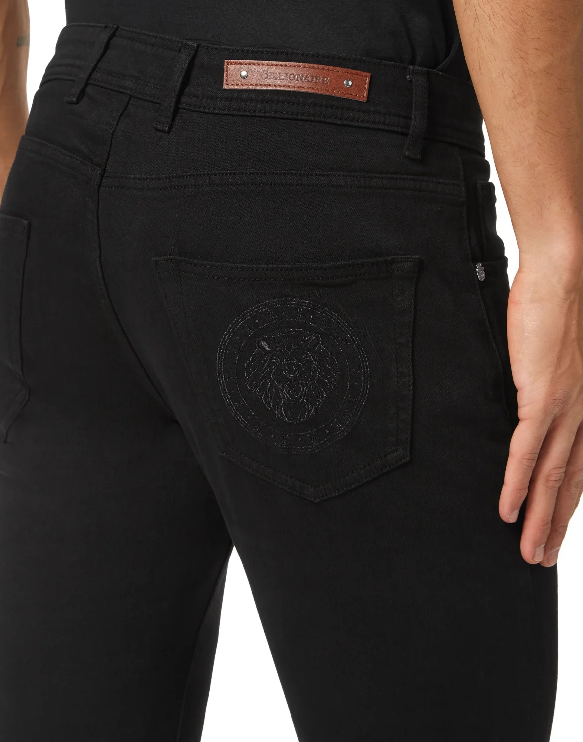 Denim Trousers Super Straight Cut Fit, цвет: Черный