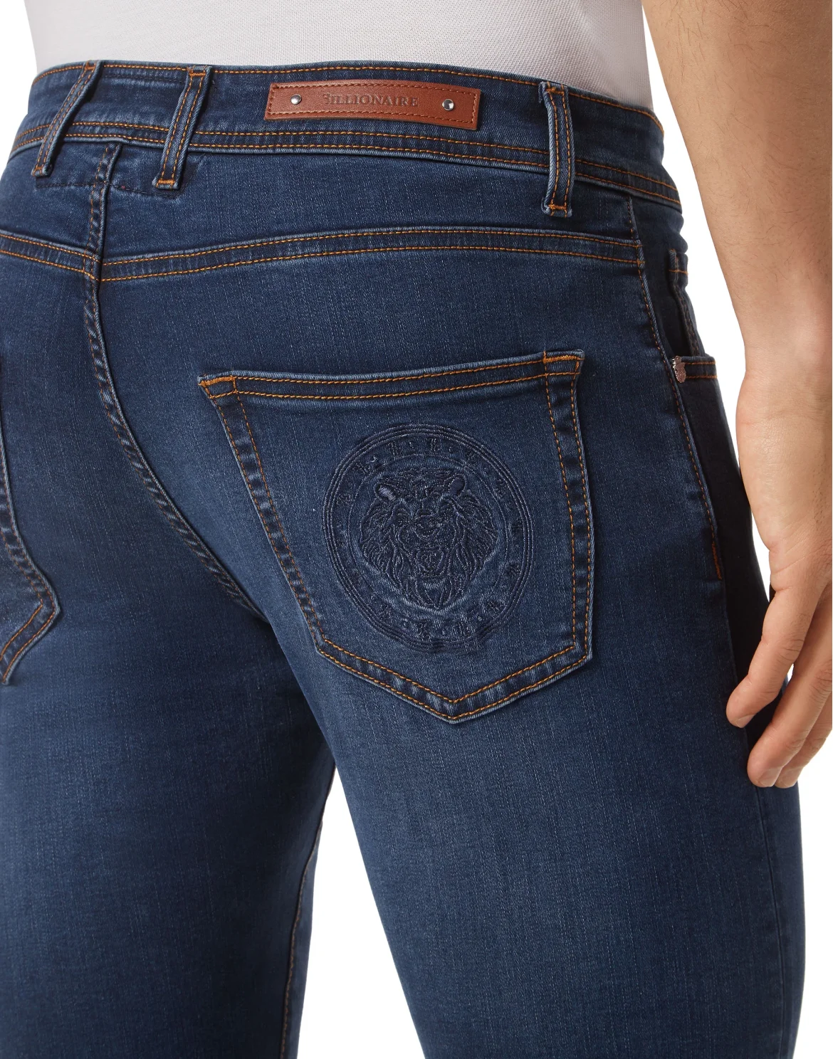 Denim Trousers Super Straight Cut Fit, цвет: Синий