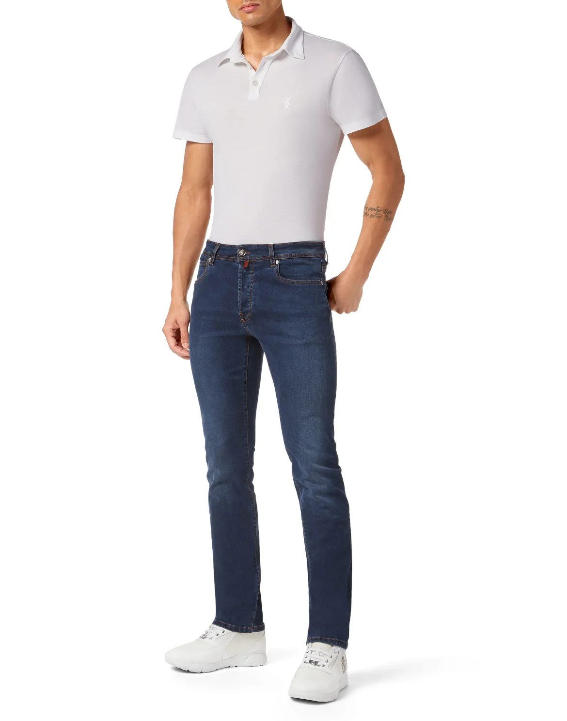 Denim Trousers Super Straight Cut Fit, цвет: Синий