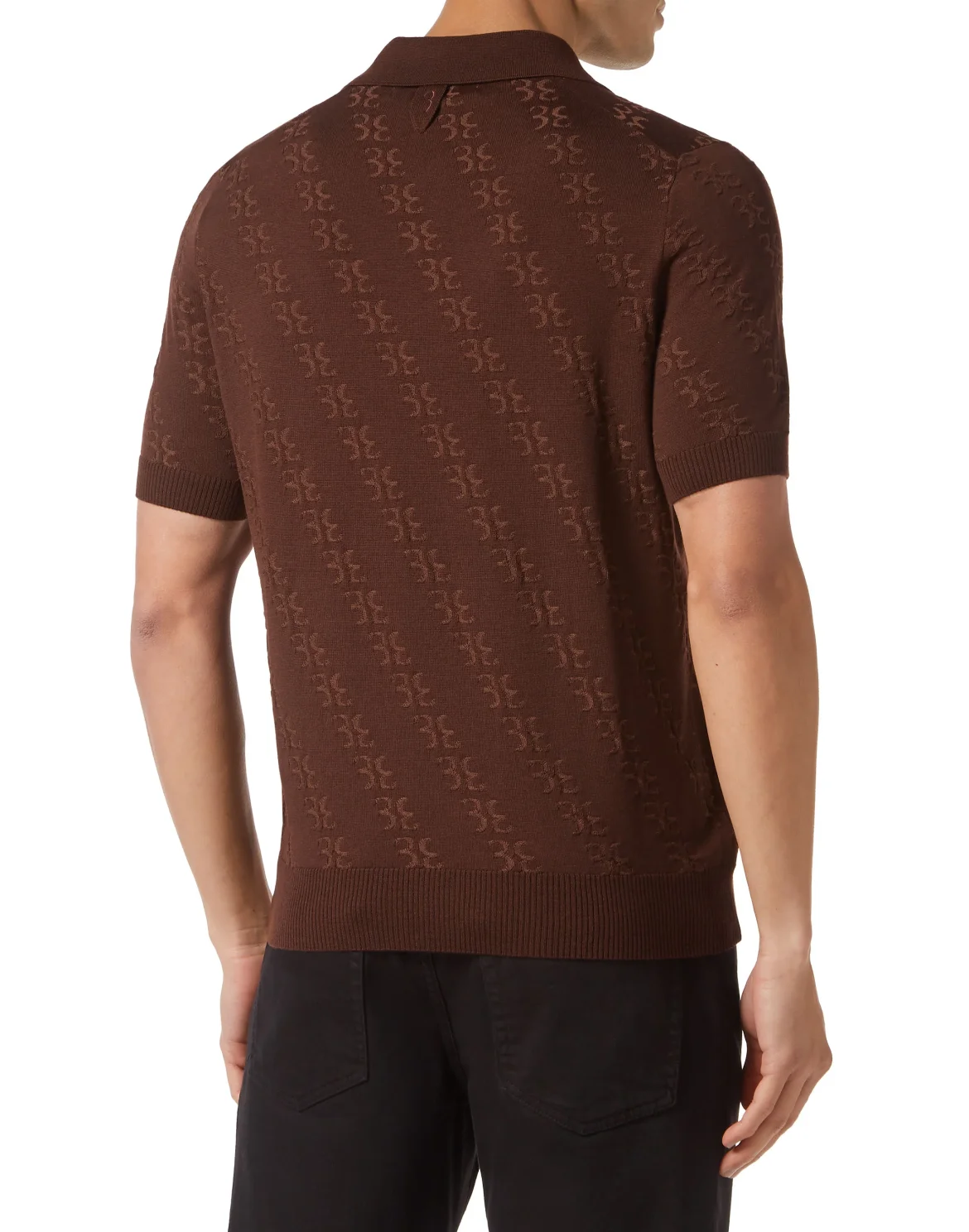 Wool and Silk Pullover Polo-Neck SS, цвет: Коричневый
