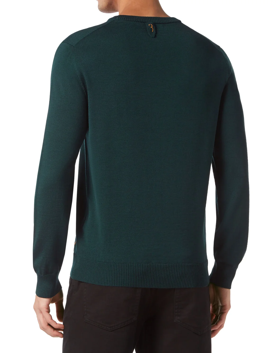 Wool and Silk Pullover Round Neck LS, цвет: Зеленый