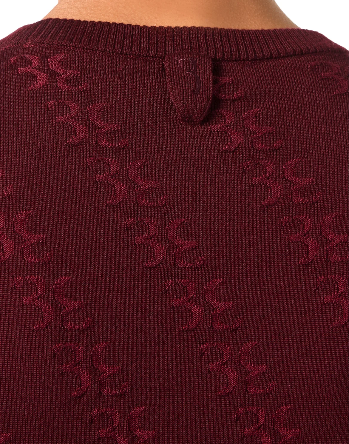Wool and Silk Pullover Round Neck LS, цвет: Красный