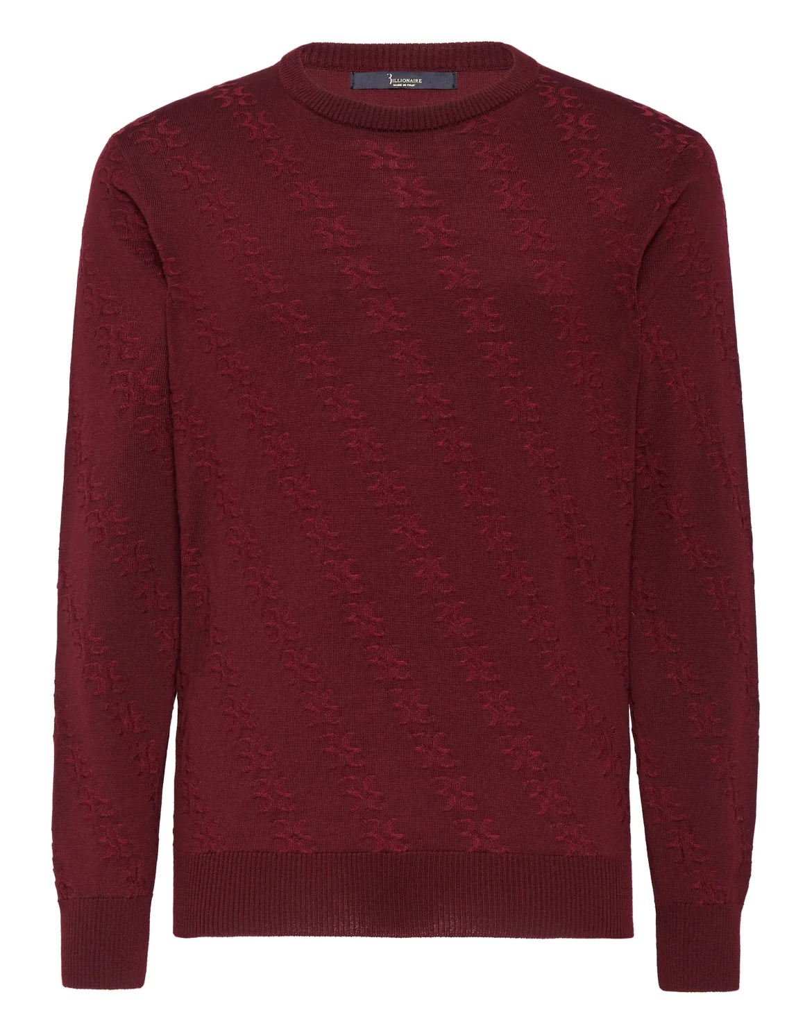Wool and Silk Pullover Round Neck LS, цвет: Красный