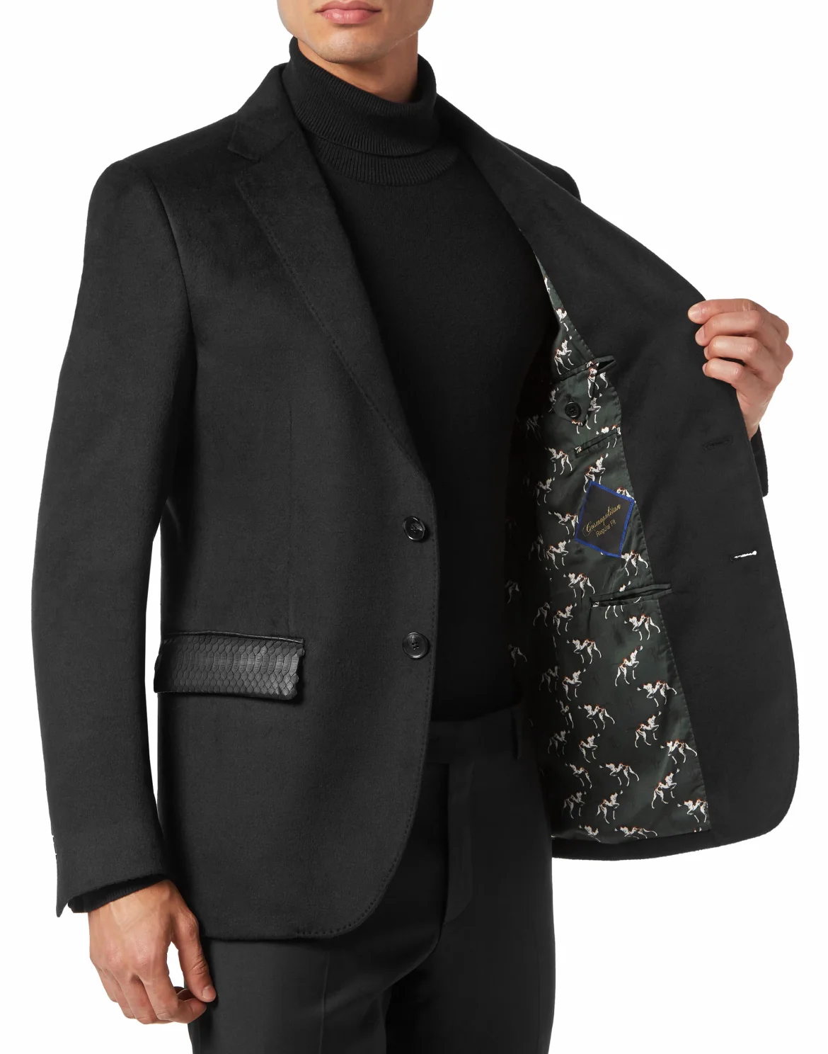 Silk and Elaphe Blazer, цвет: Черный