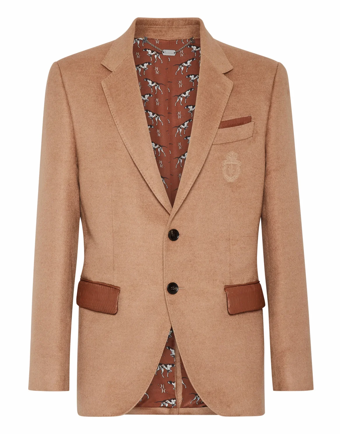 Silk and Elaphe Blazer, цвет: Бежевый