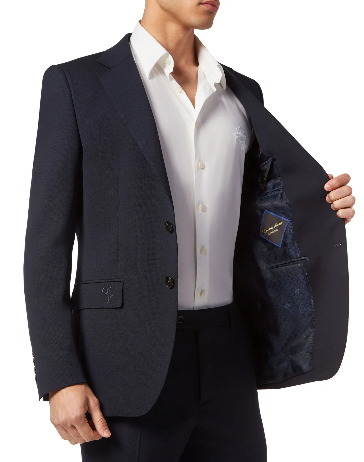 Light Wool Blazer, цвет: Синий