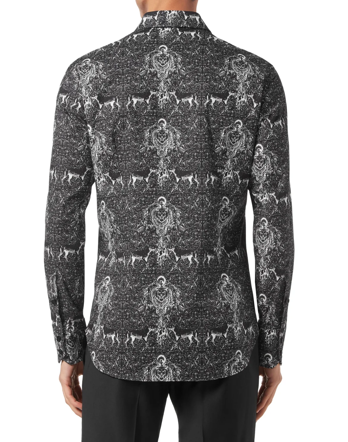 Shirt Slim Fit, цвет: Черный