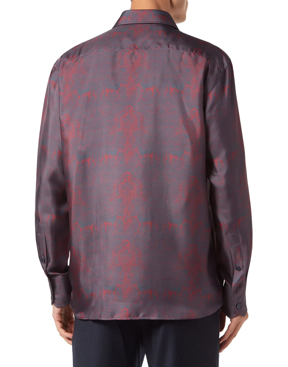 Silk Shirt Regular Fit, цвет: Синий