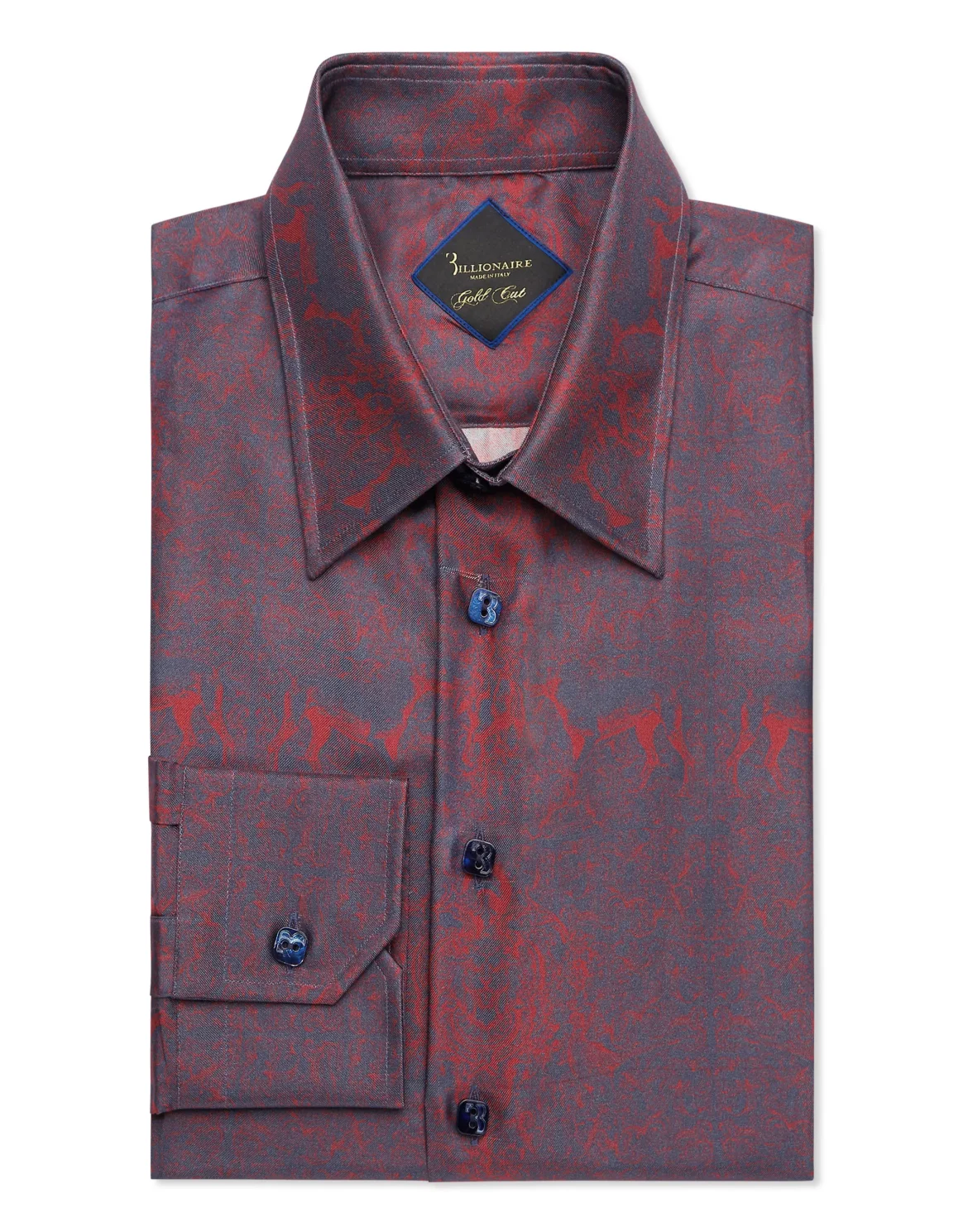 Silk Shirt Regular Fit, цвет: Синий