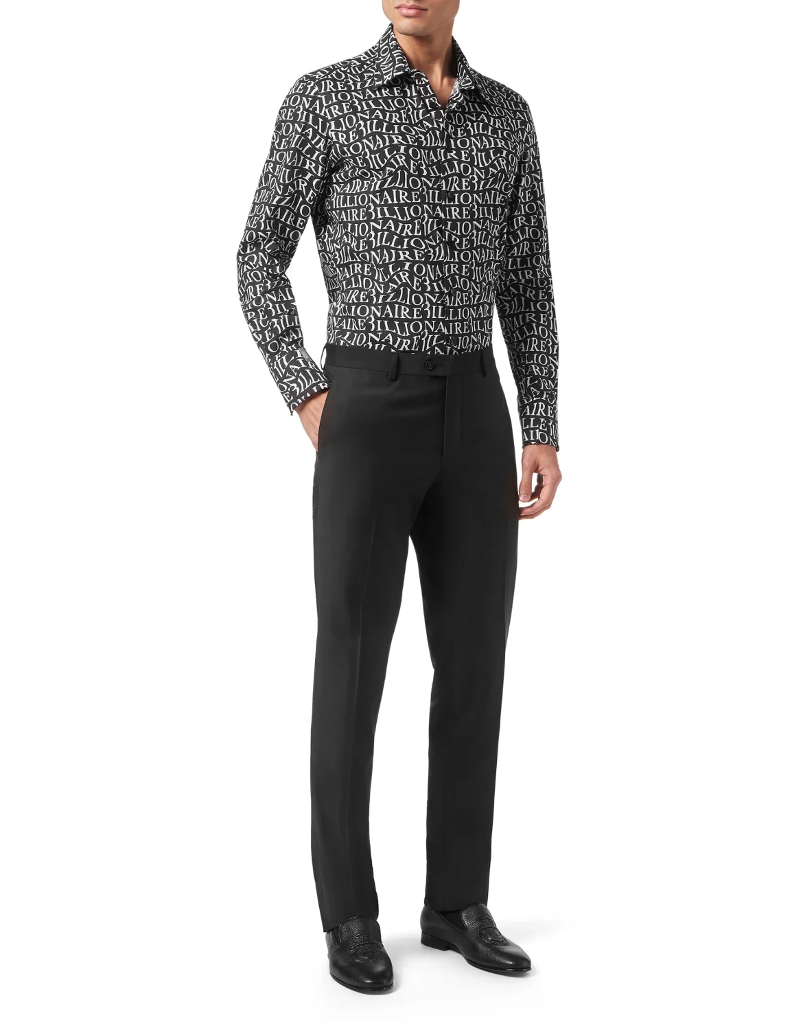 Shirt Slim Fit, цвет: Черный