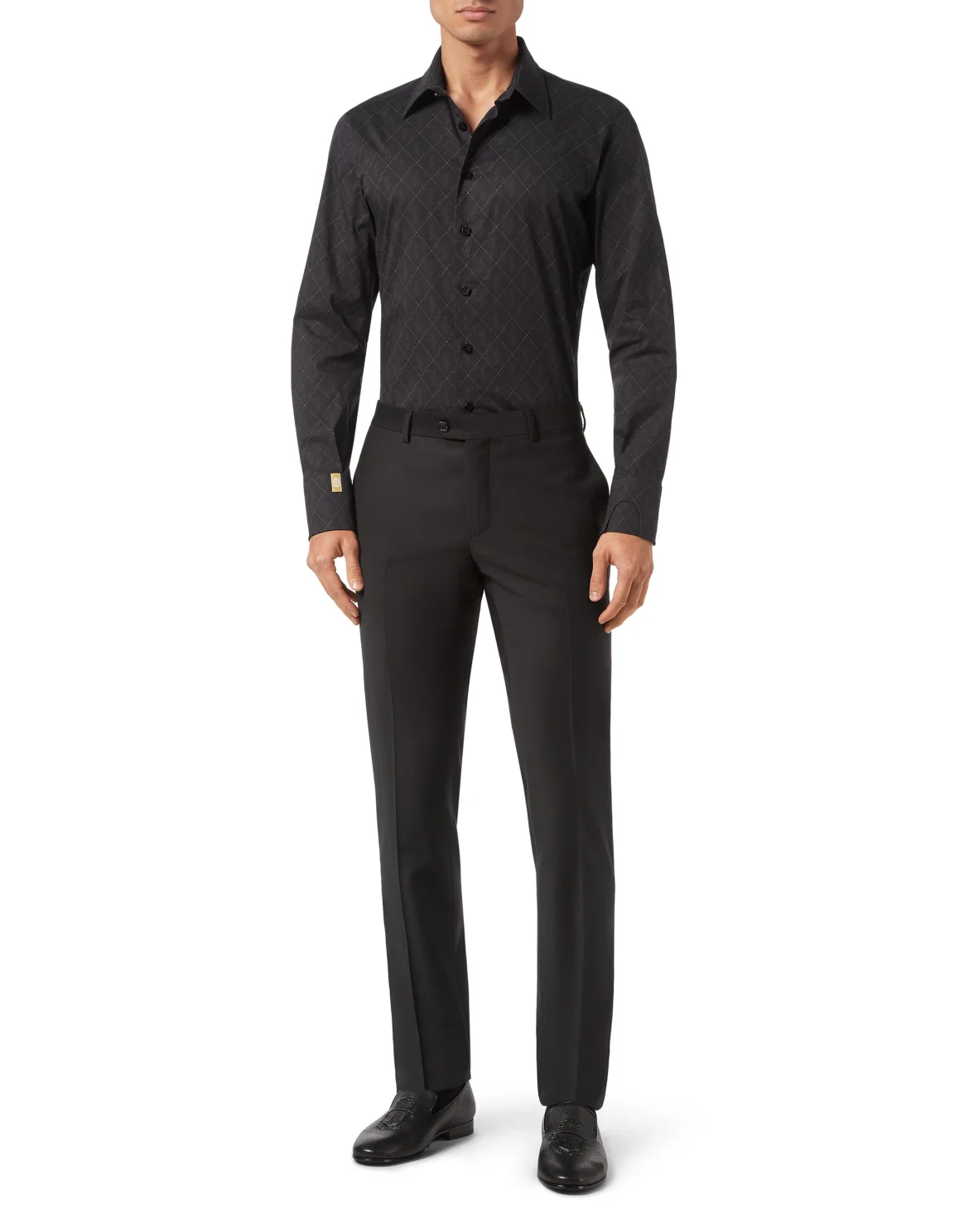 Shirt Slim Fit, цвет: Черный