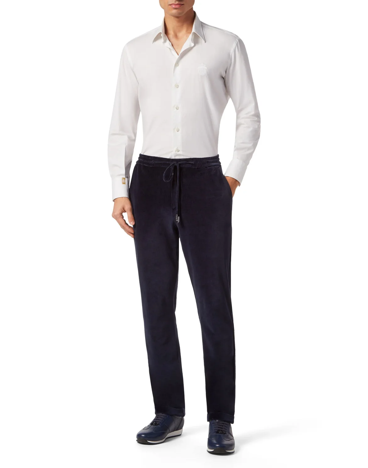 Chenille Jogging Trousers, цвет: Синий
